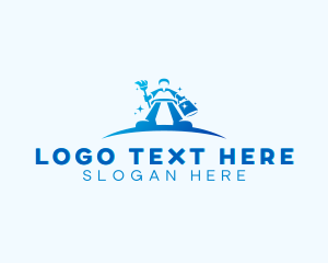 Cleaning - Janitorial Cleaning Cleaner logo design