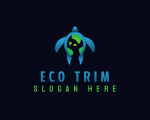  Eco Earth Turtle logo design