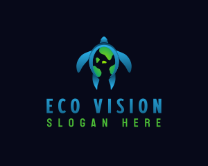  Eco Earth Turtle logo design