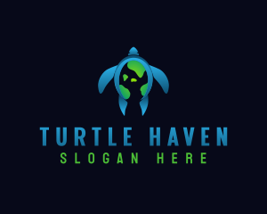  Eco Earth Turtle logo design