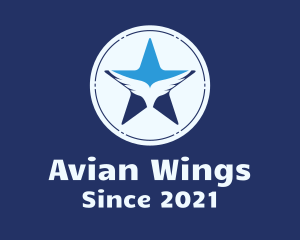 Star Wings Badge logo design