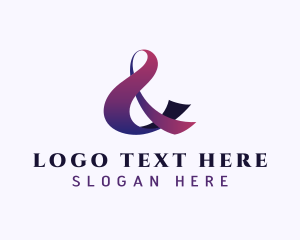 Ligature - Stylish Ampersand Font logo design