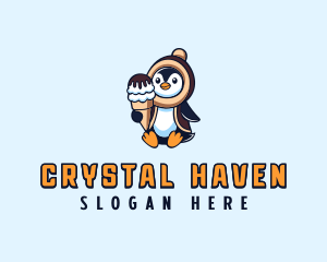 Penguin Sundae Creamery Logo