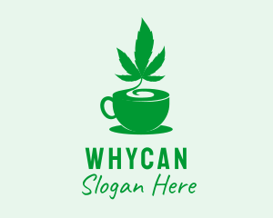 Marijuana Weed Drink Logo