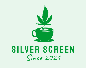 Cannabis - Marijuana Weed Drink logo design