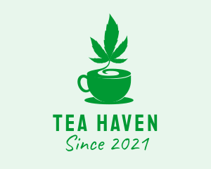 Marijuana Weed Drink logo design