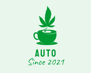 Cannabidiol - Marijuana Weed Drink logo design