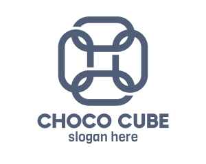 Square - Blue Square Chain logo design