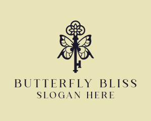 Butterfly - Butterfly Wings Key logo design