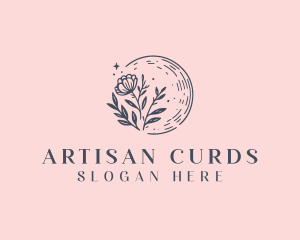 Crescent Floral Boutique logo design