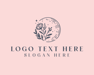 Yoga - Crescent Floral Boutique logo design