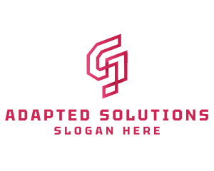 Modified - Red Outline Letter G logo design