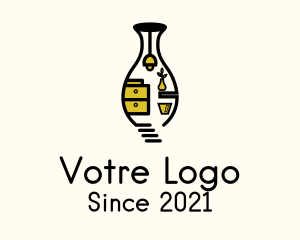 Structure - Vase House Fixture logo design