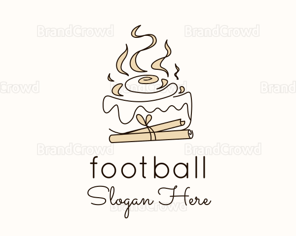 Cinnamon Roll Bun Logo