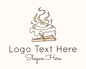 Dough - Cinnamon Roll Bun logo design