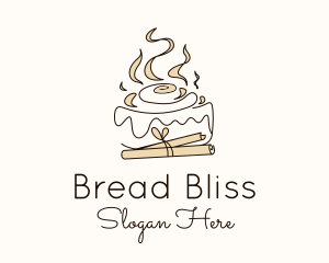 Baguette - Cinnamon Roll Bun logo design