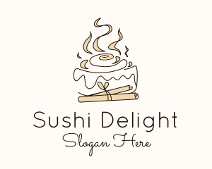 Cinnamon Roll Bun logo design