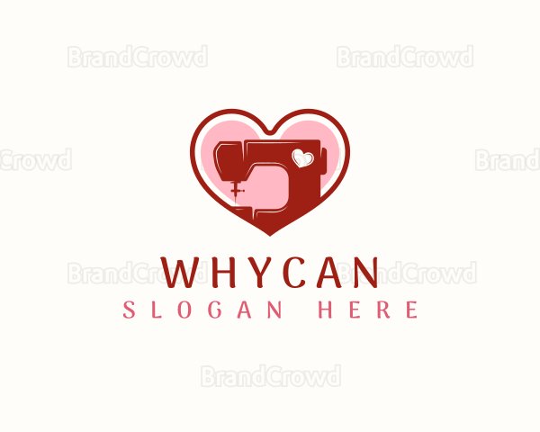 Sewing Tailor Heart Logo