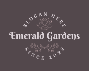 Floral Garden Brand logo design