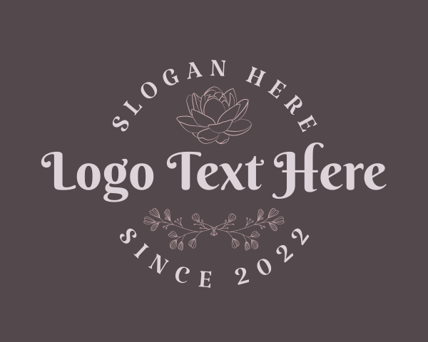 Makeup - Floral Garden Brand logo design