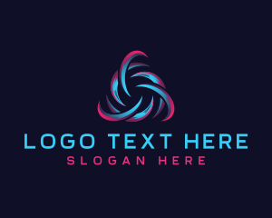 Artificial Intelligence - Cyber Technology Vortex logo design