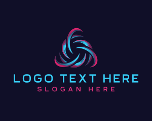 Online - Cyber Technology Vortex logo design