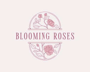 Roses - Rose Flower Garden logo design