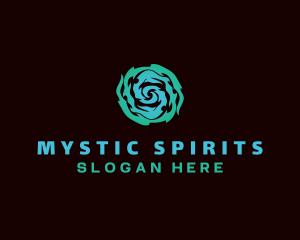 Spirit Wave Spiral logo design