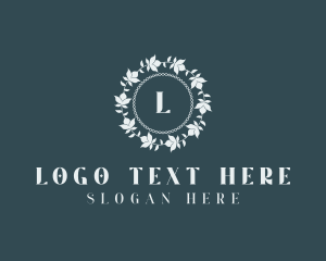 Flower - Flower Wreath Wedding logo design