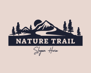 Trail - Mountain Trail Forest logo design