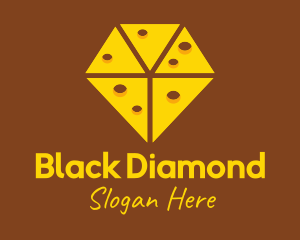 Diamond Cheese Slice logo design