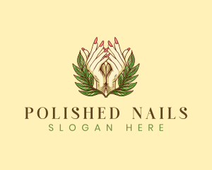 Nails - Lady Nail Salon logo design