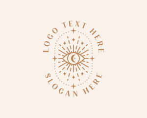 Fortune Teller - Mystical Boho Eye logo design