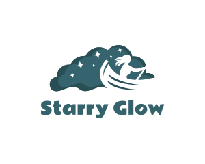 Starry - Night Rowboat Boat logo design