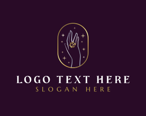 Ring - Luxury Ring Crystal logo design