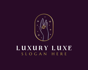 Luxury Ring Crystal logo design