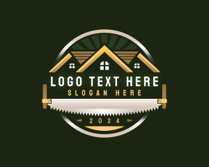 Hardware - Crosscut Saw Carpentry Builder logo design