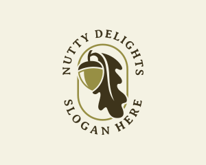 Peanut - Acorn Oak Leaf logo design