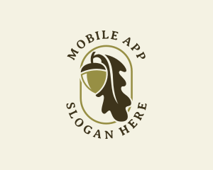 Oaknut - Acorn Oak Leaf logo design