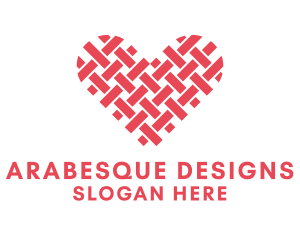 Textile Heart Crafts logo design