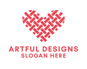 Textile Heart Crafts logo design