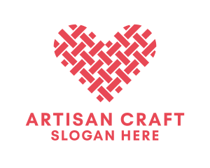 Textile Heart Crafts logo design