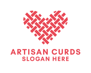 Textile Heart Crafts logo design