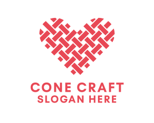 Textile Heart Crafts logo design