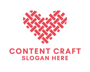 Textile Heart Crafts logo design