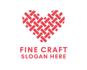 Textile Heart Crafts logo design