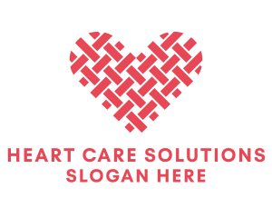 Textile Heart Crafts logo design