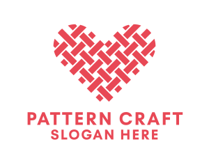 Textile Heart Crafts logo design