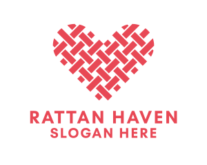 Rattan - Textile Heart Crafts logo design