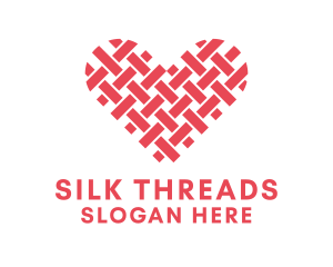 Textile Heart Crafts logo design